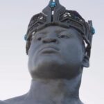 Francis Ngannou immortalisé sous la forme d'une énorme statue à Londres